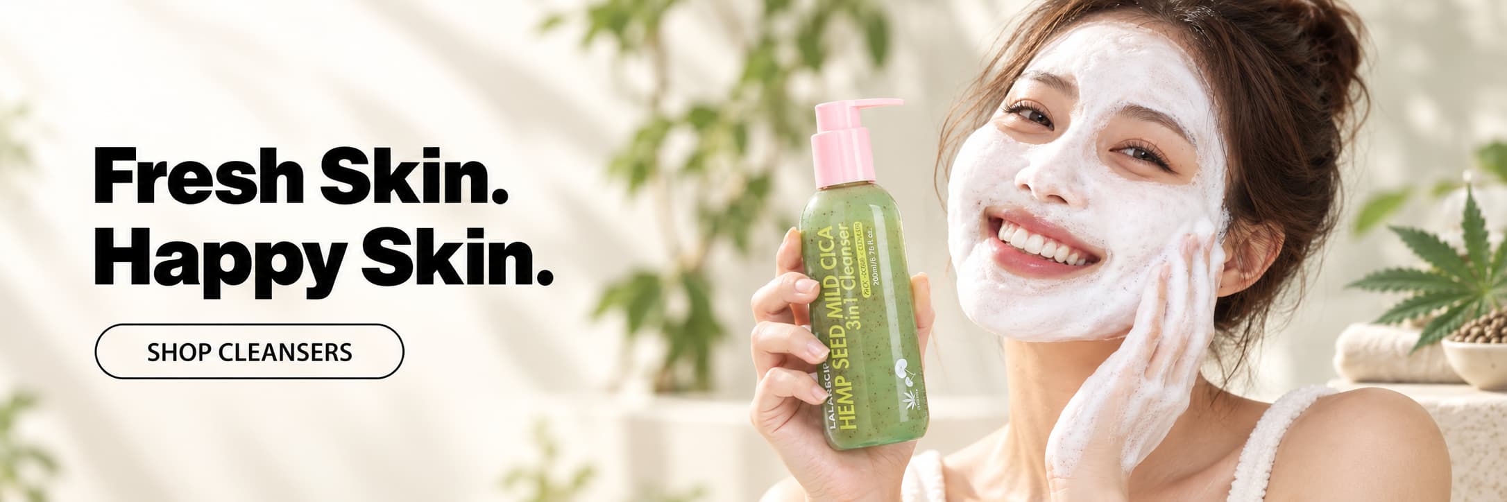 LALARECIPE Hemp Seed Mild Cica 3-in-1 Cleanser — fresh skin, happy skin