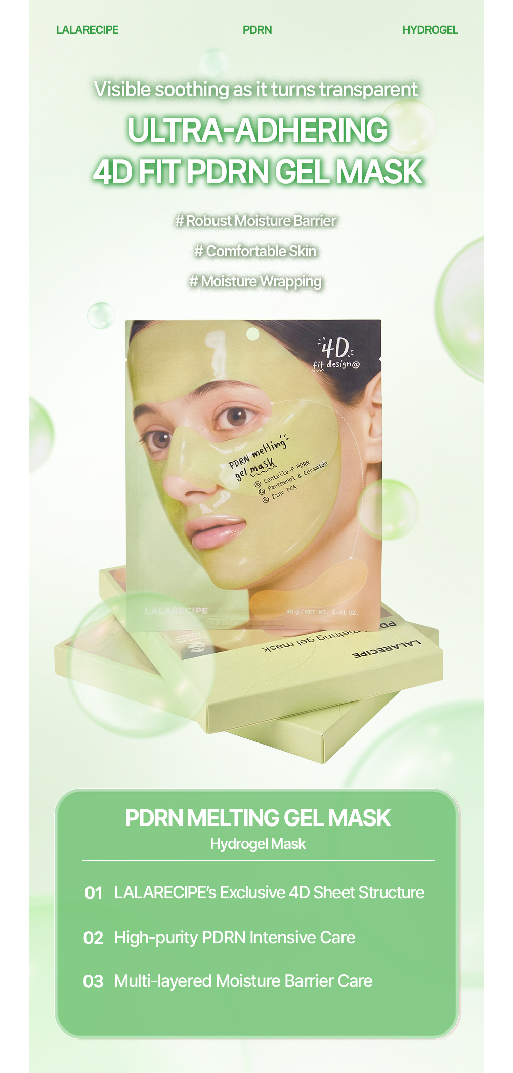 PDRN Melting Gel Mask Set of 4