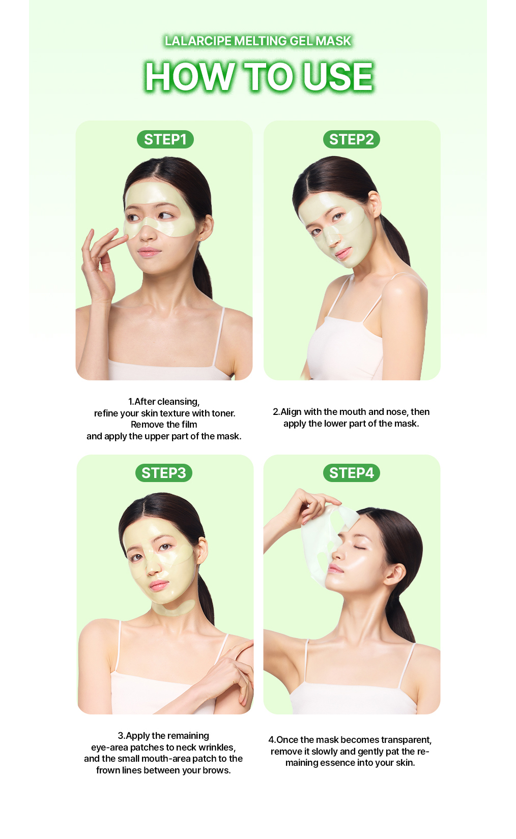 PDRN Melting Gel Mask Set of 4