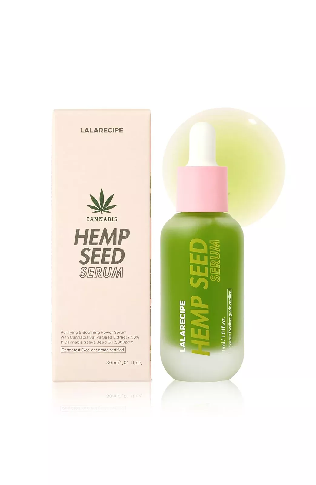 Hemp Seed Face Serum bottle and carton