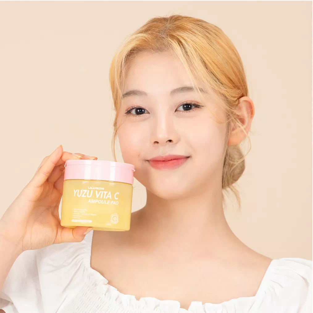 Yuzu Vita C Ampoule Pad routine detail