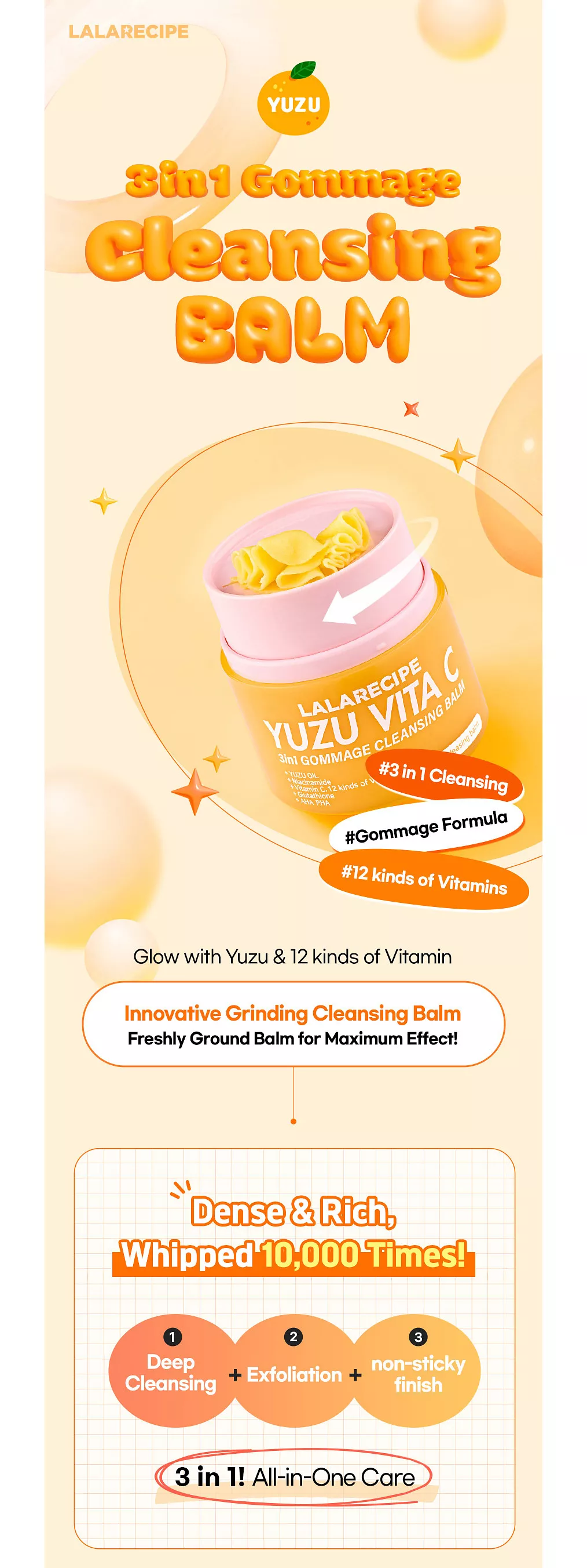 Yuzu Vita C 3-in-1 Gommage Cleansing Balm product detail 2