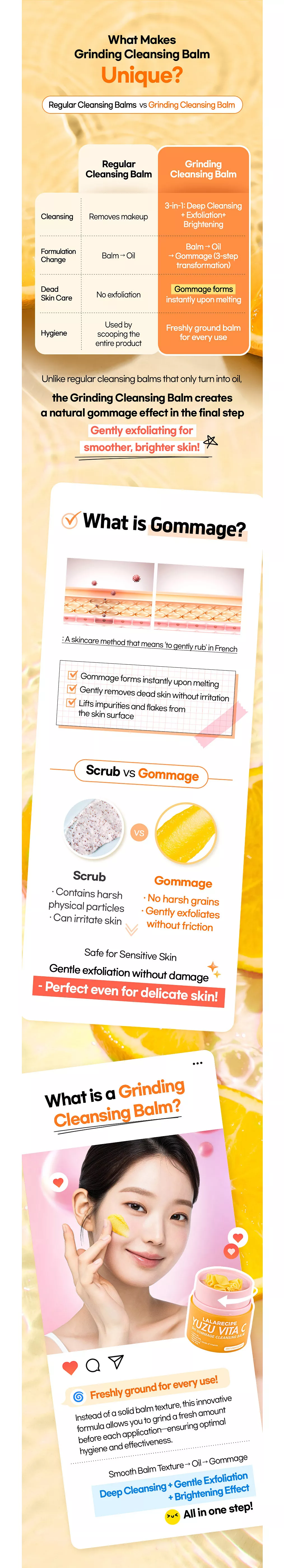 Yuzu Vita C 3-in-1 Gommage Cleansing Balm product detail 4